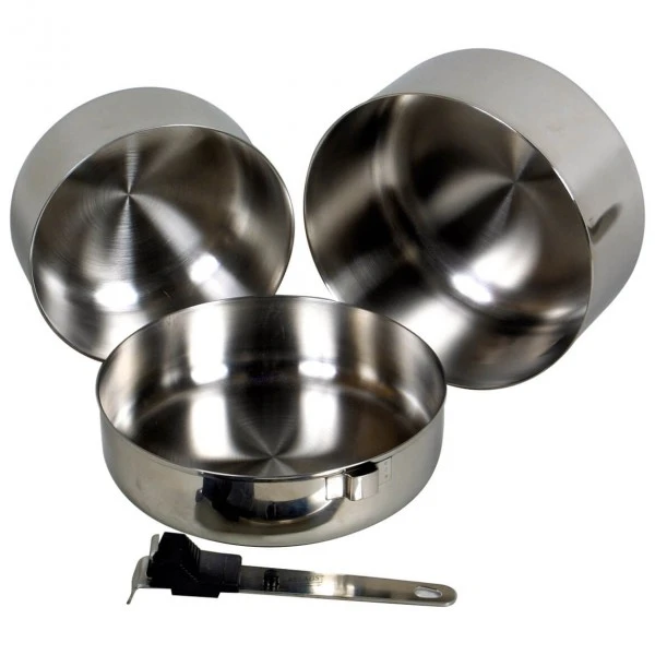 Basic Nature Biwak Edelstahl 1 Kochset - Pot